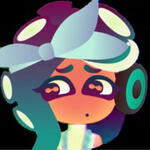 An icon of Marina from Splatoon.