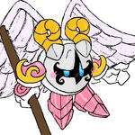 An icon of my Kirby OC, Celestia Knight.
